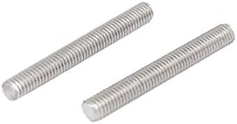 X-dree m3 x 20 mm 0,5 mm 304 hastes de aço inoxidável com rosca Fixadores de 20 PCs (m3 x 20 mm