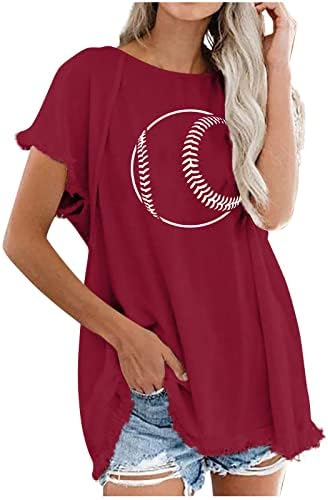 Camisas de beisebol de tamanho grande feminino