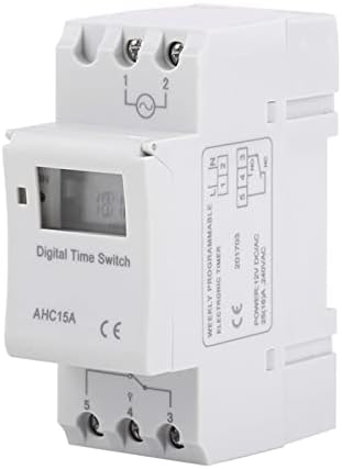 Hiigh 1PCS Timer semanal 7 dias Programável Time Digital Switch Relé controle do timer AC 220V 230V 110V 24V