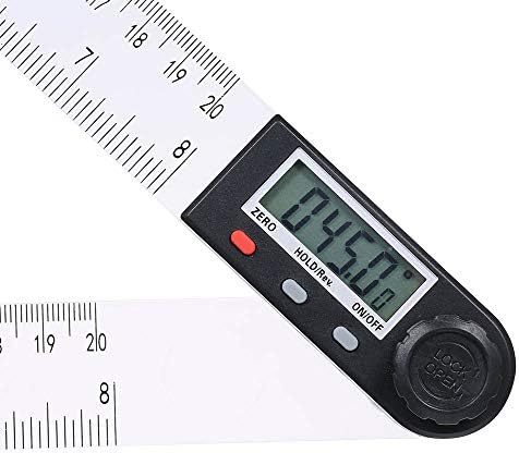 Moweo 0-200mm Multifuncional Digital LCD ângulo Régua 360 ° Goniômetro Eletrônico Ferramenta