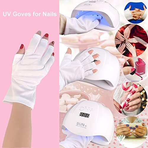 Luvas UV Petit Manon para lâmpada de unhas em gel, luvas de proteção UV UV Luvas UV Luvas UV para manicure