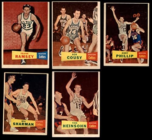 1957-58 Topps Boston Celtics Set Set W/O Bill Russell Boston Celtics VG Celtics