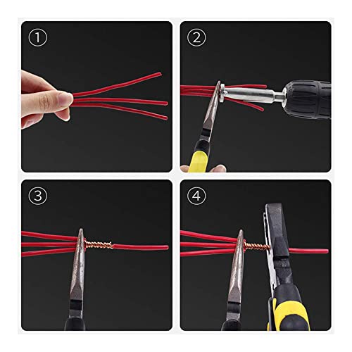 1pcs automático 5 fios paralelos cabos elétricos conector rápido broca de metal de remoção de