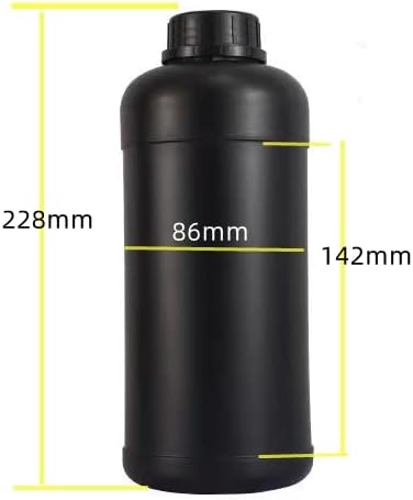 3x 1000ml de cor escura garrafas de armazenamento químico de armazenamento líquido Filme de filme Desenvolvendo