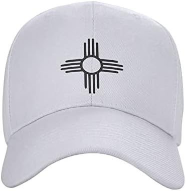 Novo México Zia Sun Symbol Hat Homens Baseball Capinho de beisebol Ajustável Chapéus de caminhão