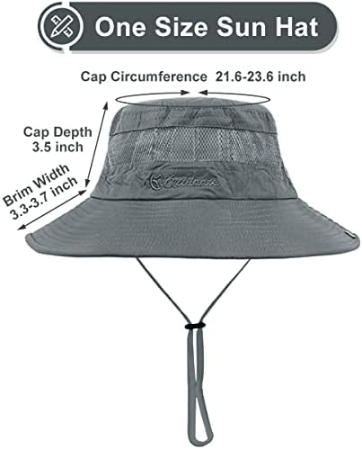 Chapéus solar para homens homens ao ar livre safari chapéu largo balde chapéu de verão chapéu de pesca upf 50+