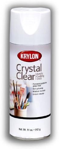 Krylon® Crystal Clear 11oz. Spray de aerossol - Proteção permanente da superfície de brilho