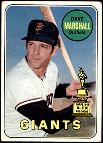 1969 Topps 464 YN Dave Marshall San Francisco Giants Fair Giants