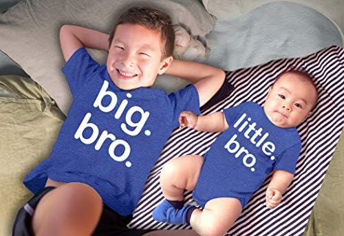 Big Bro Little mano camisas Big Brother Brother Brother Camisa Lil Boys Matching Roupfits