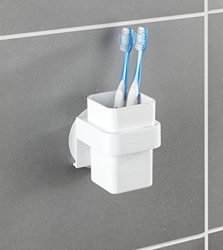 Wenko Static-Loc-Loc escova de dentes, porta-escova de dentes montados na parede, porta-escova de dentes brancos,