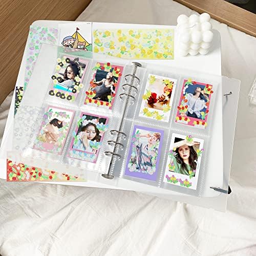 Livro do suporte para fotocard kpop para 200 cartões KPOP PhotoCard Binder Kpop Mangas de fotocard com 6 folhas