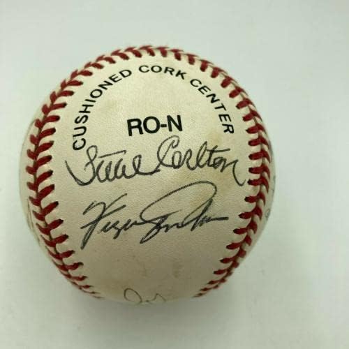 Stan Musial Tom Seaver Eddie Mathews Hall of Fame Multi -Baseball JSA COA - Bolalls autografados