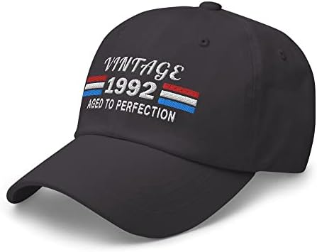 1992 30º aniversário bordado com chapéu de papai - vintage de 30 anos de boné de aniversário de 30 anos