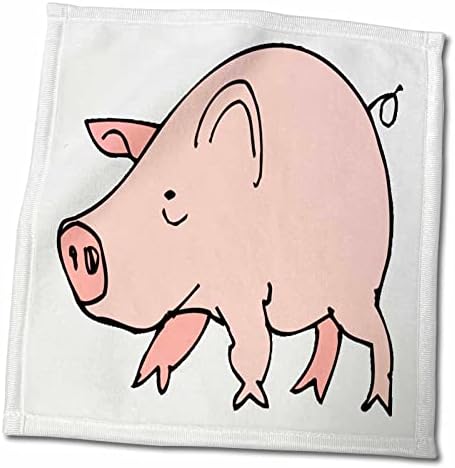 3drose florene infantil art ii - porco rosa de desenho animado fofo - toalhas