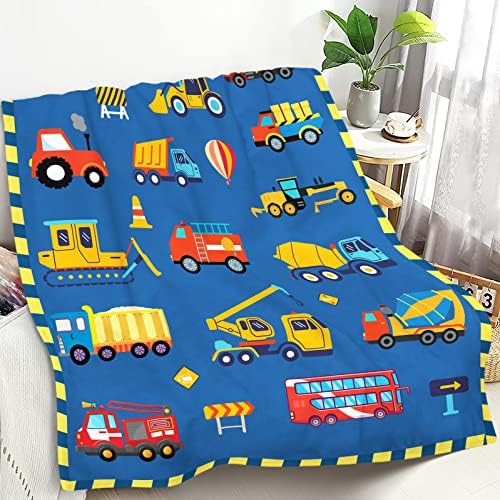 Cobertor de carro woyamay para meninos meninas, cobertores de caminhão divertido para crianças cobertor de criança