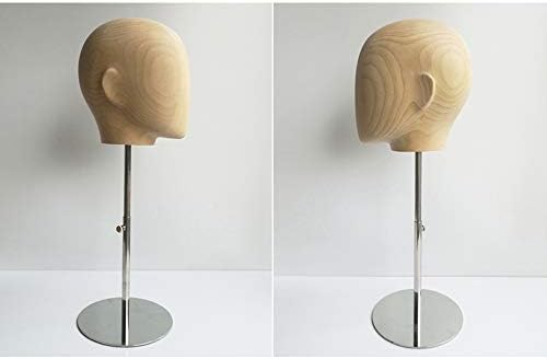 Kukin Ajustável Cabeça de madeira de manequim, chapéus/cocares de exibição