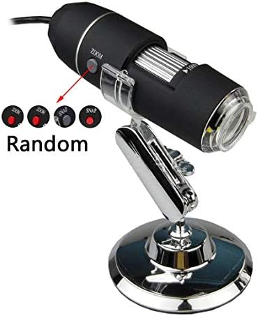 Brilho ajustável do Chelsea 1600X/1000X 8 LED 2MP Microscópio Digital Endoscópio Preto