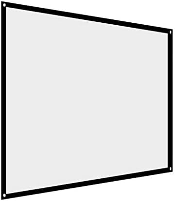 Projeção de 60-100 polegadas portátil dobrável não crise Projector White Curtain Projeção Screen 4: 3