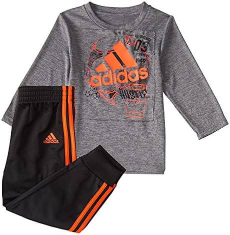 Camiseta e Joggers de manga longa da adidas Baby-Boy