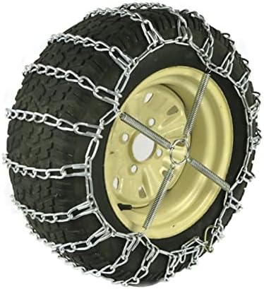 A ROP SHOP | 2 Cadeias de pneus de ligação e tensionadores para John Deere Lawn Tractor com pneus 18x8.5x10
