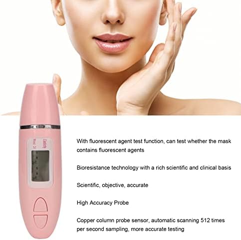 Digital Facial Skin Tester portátil Cuidado com a pele Detector de óleo de água Sensor de precisão