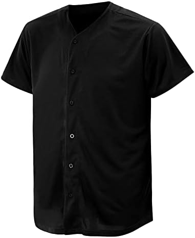 Jersey de beisebol para homens e mulheres, camisas de beisebol para camisa de botão personalizada, uniformes