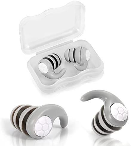Tampões para a orelha de natação, tampões de ouvido à prova d'água reutilizáveis ​​e suaves Redução de ruído