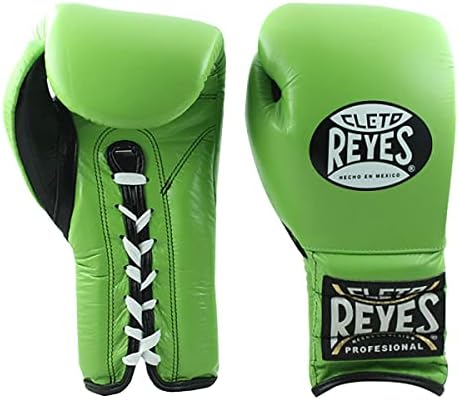 Cleto Reyes Renda tradicional Luvas de boxe de treinamento - verde cítrico