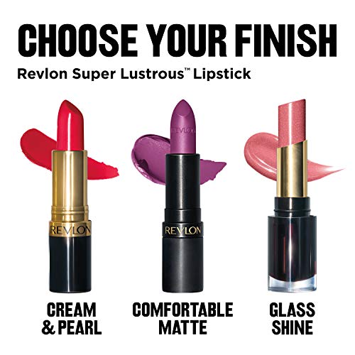Revlon Super Lustrous Glass Shine Lipstick, cor hidratante impecável com aloe, ácido hialurônico