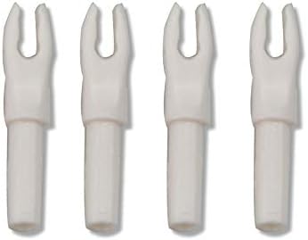 Ameyxgs 50 pacote arco e flecha Nocks seta de plástico Nocks Tails para ID 4,2 mm Acessórios para flechas de seta