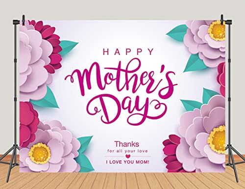 Feliz Dia das Mães Faculdades de Festas de Faculdade de Faculdade de Flores Pacurícios e Pink Fundamento