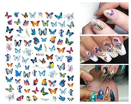3D Butterfly Nail Art Starters Flor Butterfly Design Nails Acessórios Decalques de unhas de borboleta