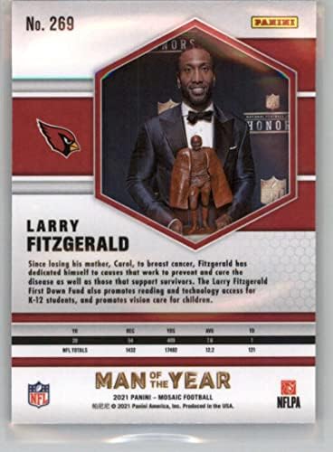 2021 Panini Mosaic 269 Larry Fitzgerald Arizona Cardinals NFL Football Trading Card