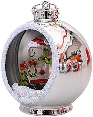 Linrus Christmas Ball Christmas Tree Decoration Materiais de plástico para presente pendente, e