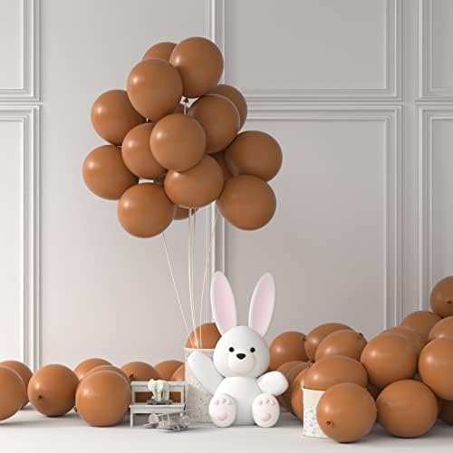 Balões marrons kysmn 12 polegadas 50pcs balões de cacau balões de látex balões grossos balões de