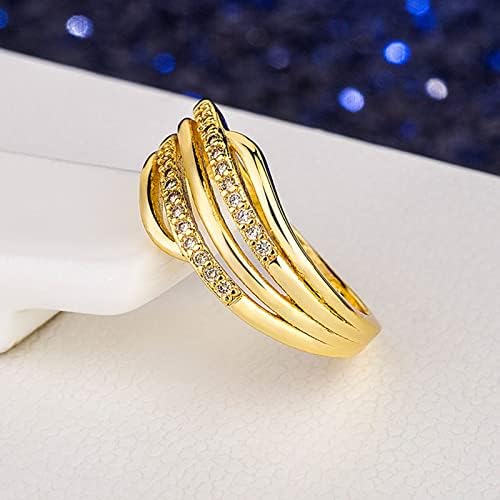 Casamentos e anéis de noivado jóias ajustáveis ​​Jóias elegantes de pedras preciosas decorações de festas de