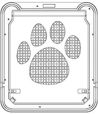 Tela da tela do animal de estimação Pedragem de cachorro Padrão Pet da porta CAT TELA DOGGIE FLAP SAF