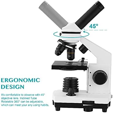ASUVUD 64X-640X Microscópio biológico profissional Up/Down Microscópio monocular LED para estudantes Educação