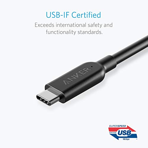 Anker PowerLine II USB-C para USB-C 3.1 Gen 2 Cabo com entrega de energia, para Apple MacBook,