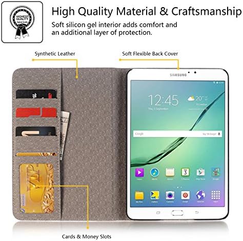 DTECK Samsung Galaxy Tab S2 8.0 Case, Visualização Multi-ângulo Tampa de proteção de protetora com despertar/sono