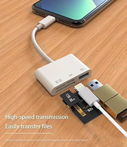 SD Card Reader for iPhone Lightning to USB Micro TF Cabo Cabo Dongle Accessorieotg Adaptador para Apple 14 13 12