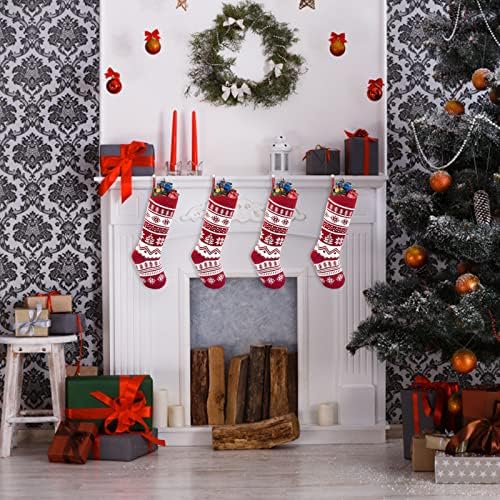 18 polegadas Decorações de natal de Natal Magado de meias de tricotes Pingente de bolsa de meias de