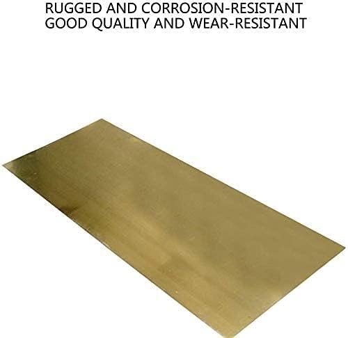 Folha de cobre Nianxinn Folha de bronze metais de percisão Matérias -primas, lençóis de placa de latão 3x100x100mm