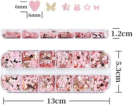Easter Rabbit Bunny Black e Pink Nail Art Starters Star Butterfly Heart Home Diy Nail Art Stickers