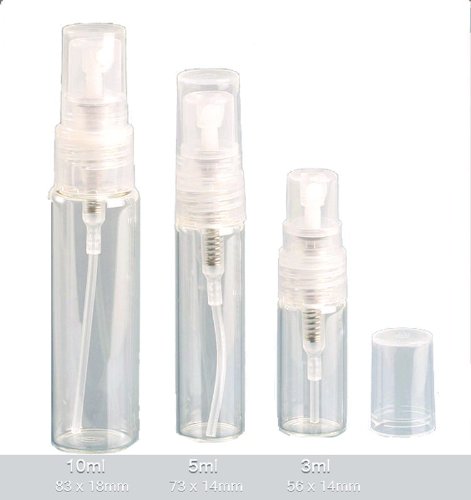 Grand Parfums vazios de 10 ml de vidro fino névoado atomizador de garrafas de perfume recarregável de decantamento