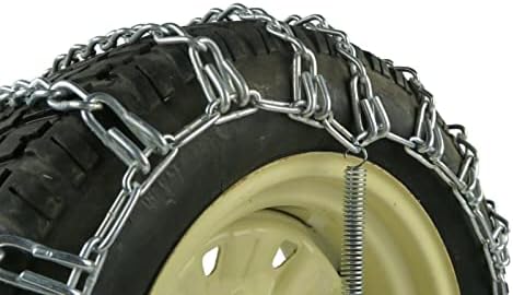 A ROP SHOP | Par de 4 cadeias de pneus e tensionadores de link para Sears Craftman Lawn Mower 29x12x15