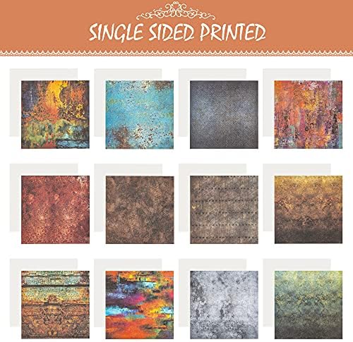 Vondyu Scrapbook Paper Pad 6 x6, Collection Colors Scrapbooking de cores unilaterais Coleção de papel, 48