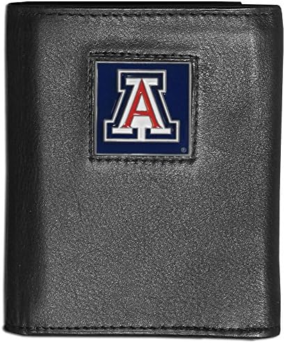 Siskiyou Sports NCAA unissex DeLuxe Couro Tri dobrável carteira embalada em caixa de presente