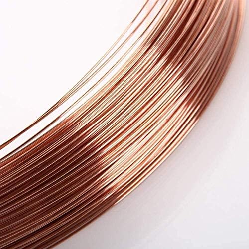 Nianxinn Cobre Fio Fio de cobre Rolls- Fio de cobre artesanal para escultura DIY Comprimento de 1M