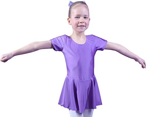 Tanzmuster ® Girls 'Ballet Leotard - Marina - com saia para crianças - feita de lycra brilhante e elástica, de